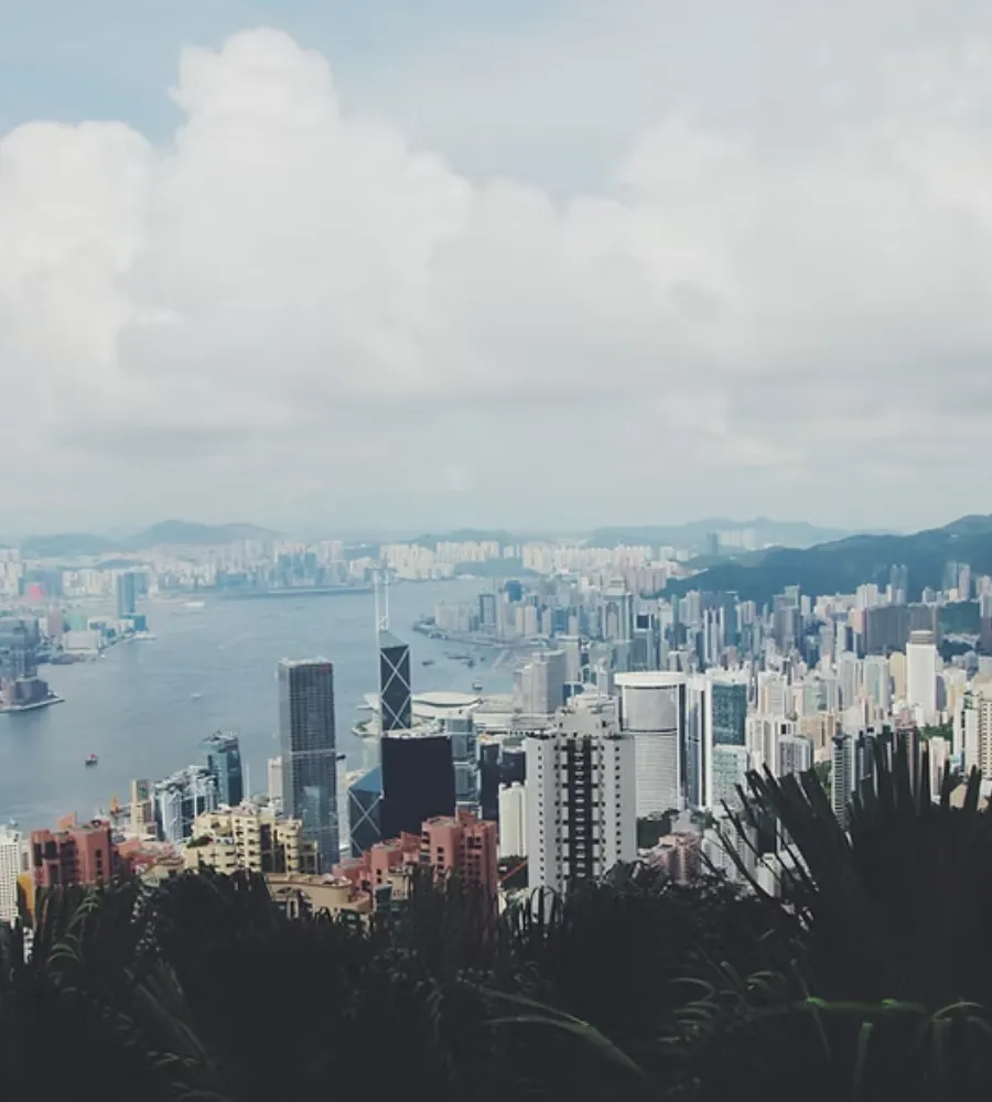 香港山頂上的風景